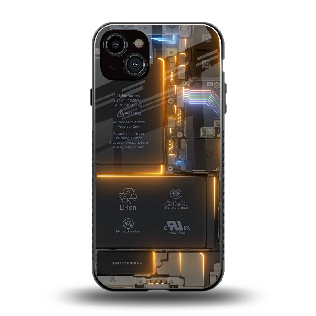 inside out back phone cover | glass case for iphone 15 plus