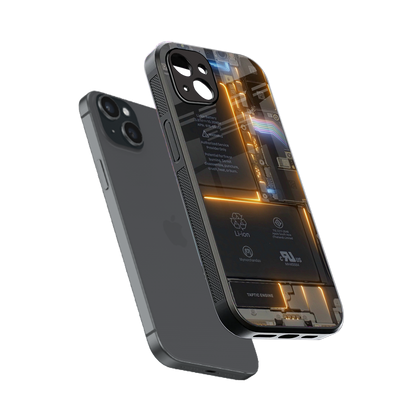 inside out back phone cover | glass case for iphone 15 plus