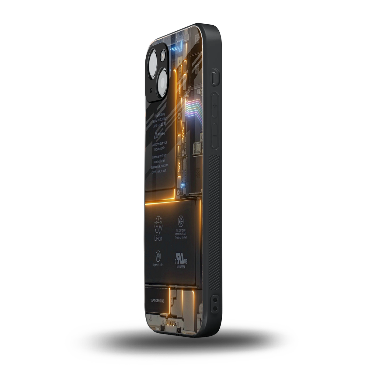 inside out back phone cover | glass case for iphone 15 plus