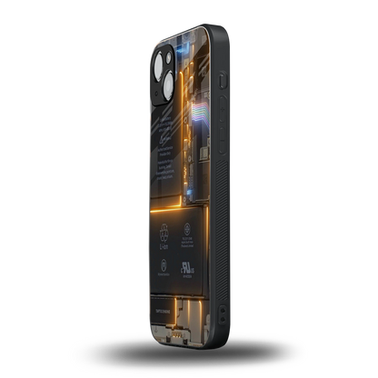 inside out back phone cover | glass case for iphone 15 plus