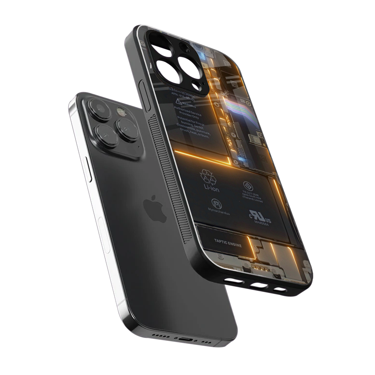 inside out back phone cover | glass case for iphone 15 pro