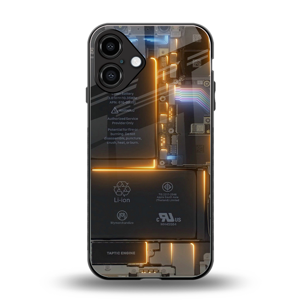 inside out back phone cover | glass case for iphone 16 plus