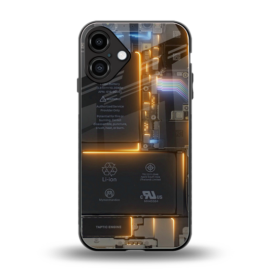 inside out back phone cover | glass case for iphone 16 plus