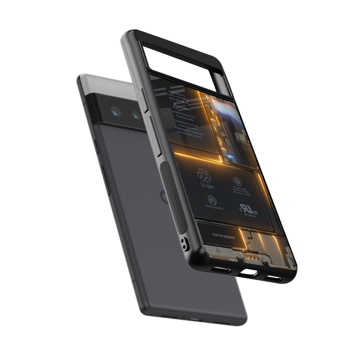 inside out back phone cover | glass case for google pixel 6 pro