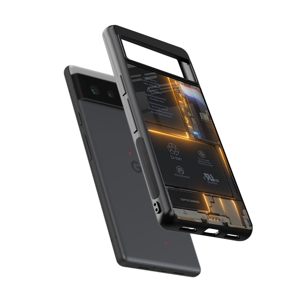 inside out back phone cover | glass case for google pixel 6