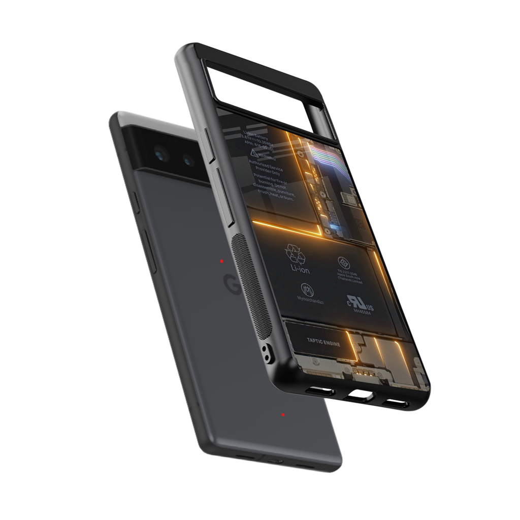 inside out back phone cover | glass case for Google Pixel 6A