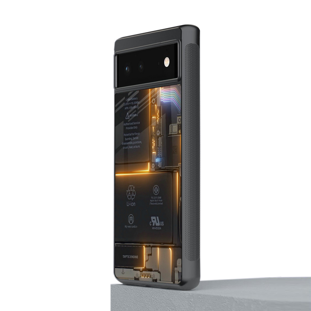 inside out back phone cover | glass case for Google Pixel 6A