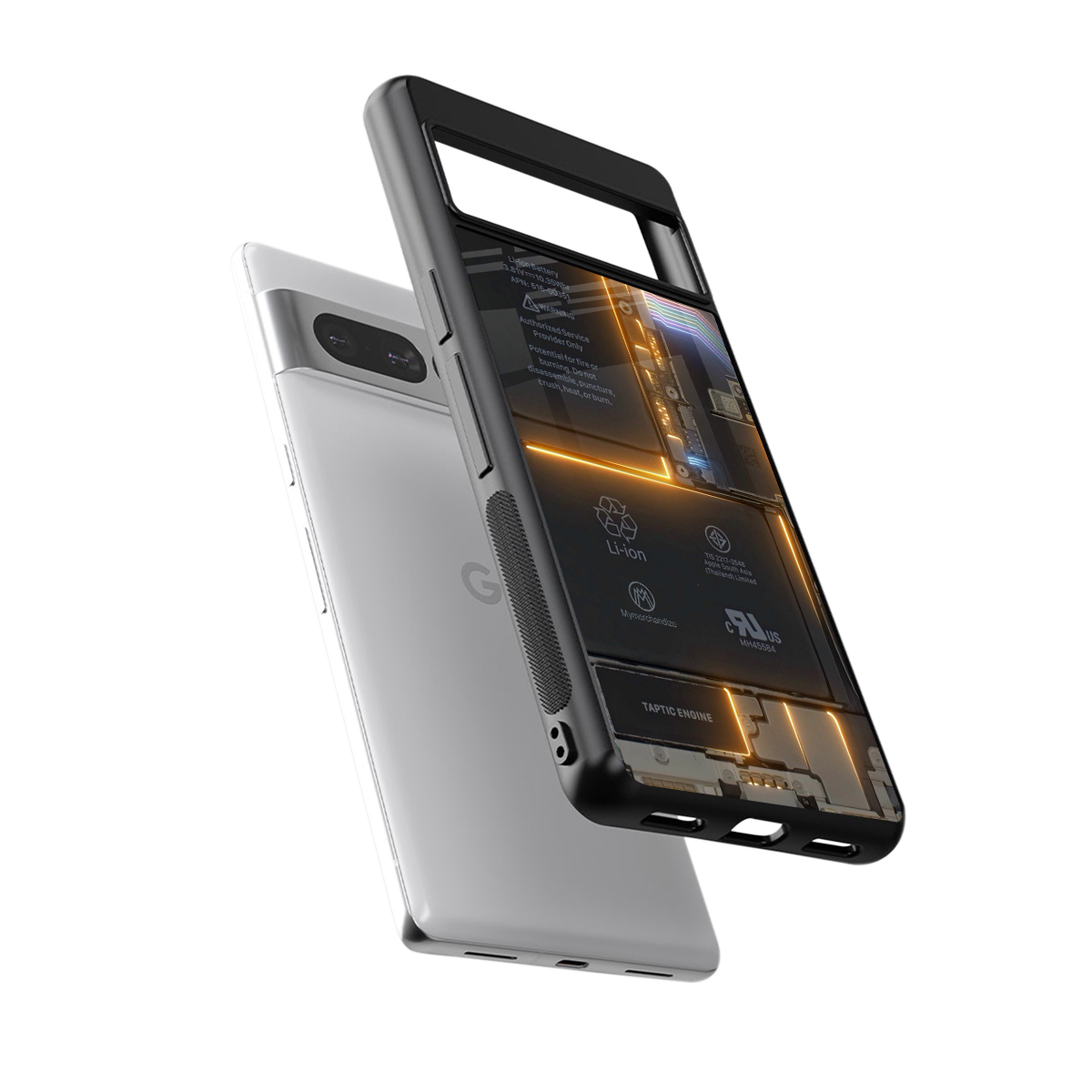 inside out back phone cover | glass case for google pixel 7 pro