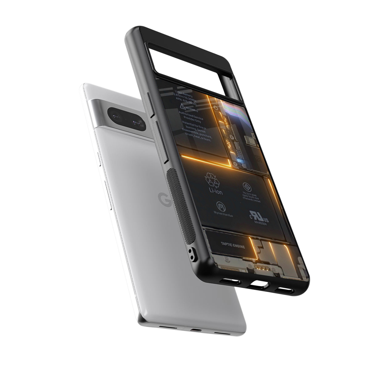 inside out back phone cover | glass case for Google Pixel 7A