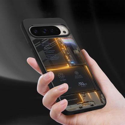 inside out back phone cover | glass case for google pixel 9 pro xl
