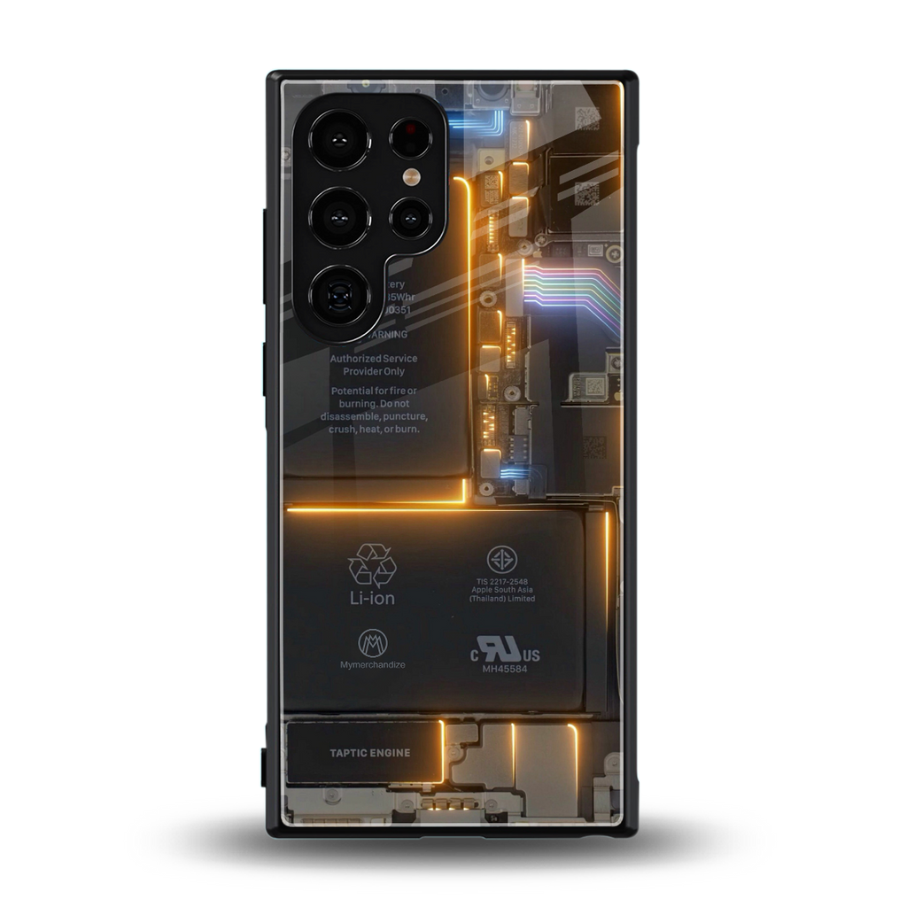 inside out back phone cover | glass case for samsung galaxy s23 ultra