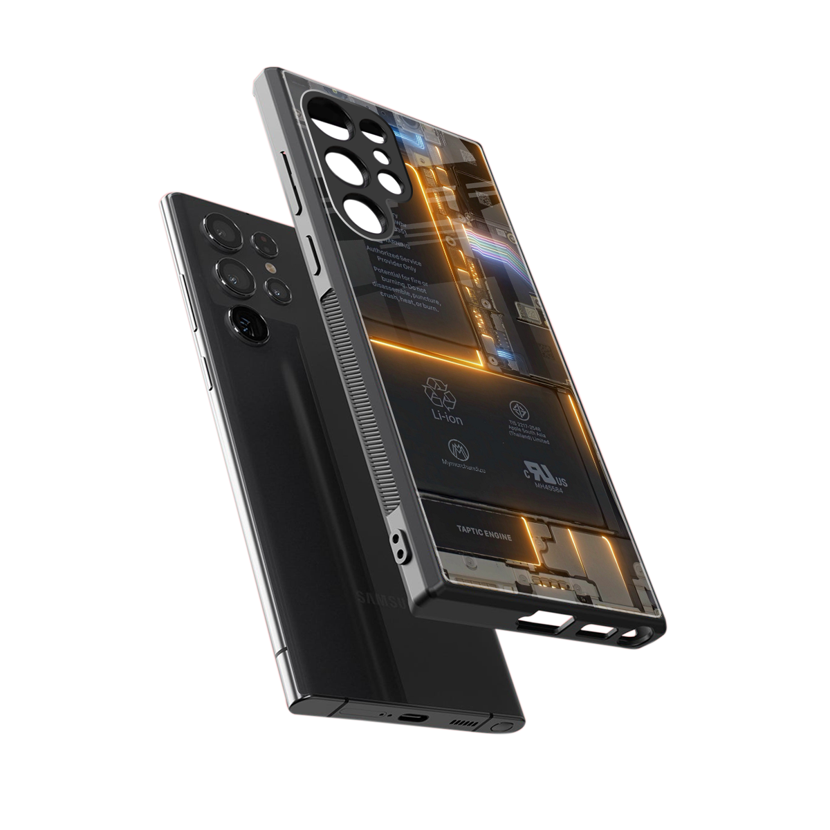 inside out back phone cover | glass case for samsung galaxy s23 ultra