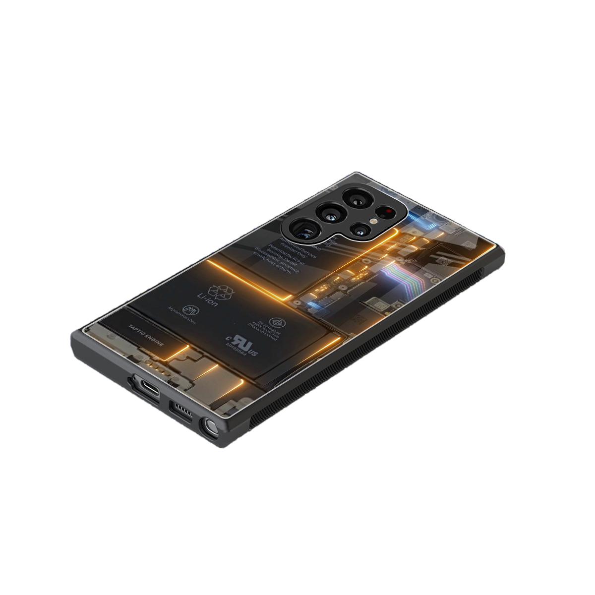 inside out back phone cover | glass case for samsung galaxy s23 ultra