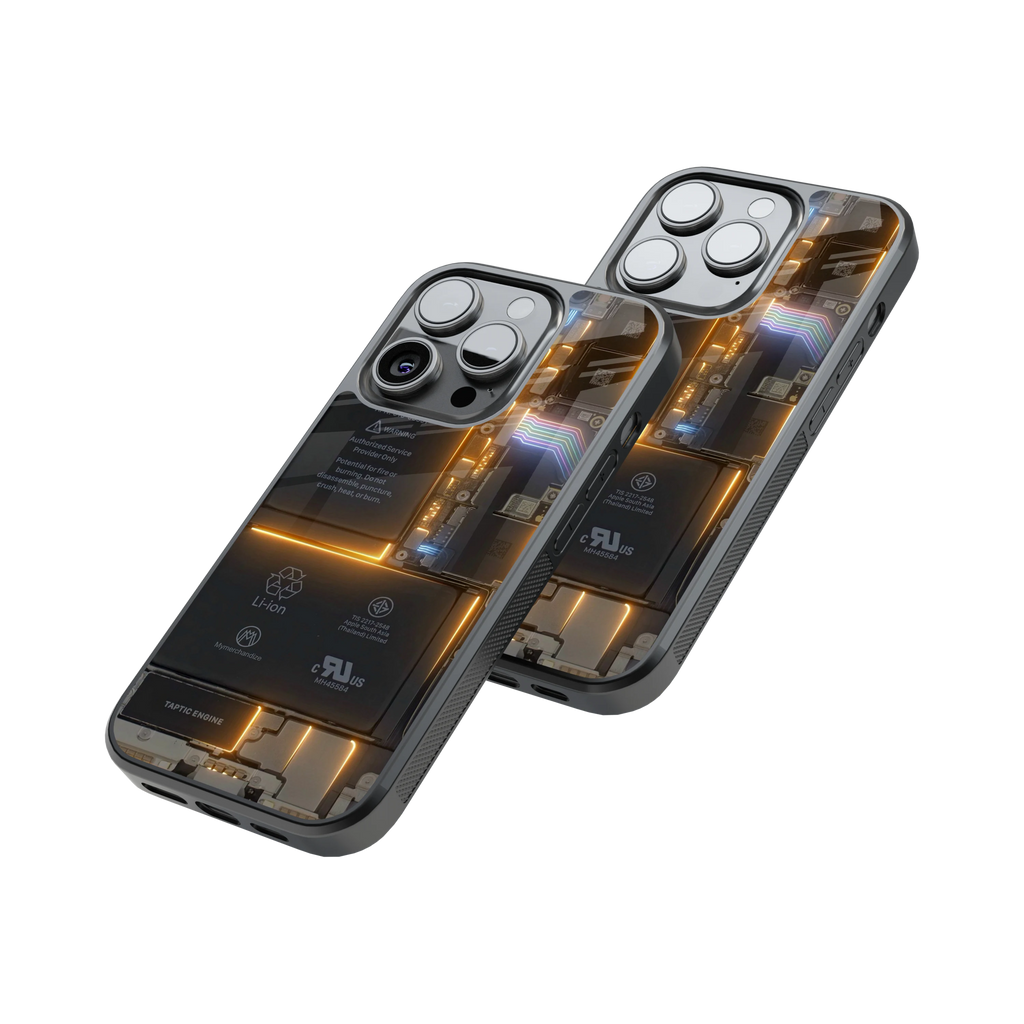 Protective Glass Back Phone Case Compatible with iPhone, Samsung, OnePlus, Pixel & More