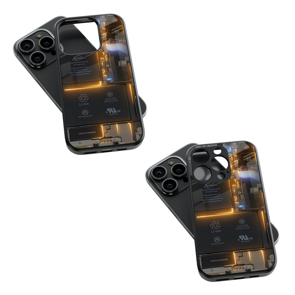 Trendy Glass Back Mobile Case for iPhone, Samsung, Redmi, OnePlus, Google Pixel, Motorola