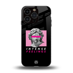 intense feelings back phone cover | glass case for iphone 13 pro