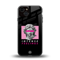 intense feelings back phone cover | glass case for iphone 13