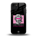 intense feelings back phone cover | glass case for iphone 15