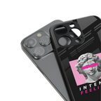intense feelings back phone cover | glass case for iphone 16