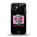 intense feelings back phone cover | glass case for iphone 16