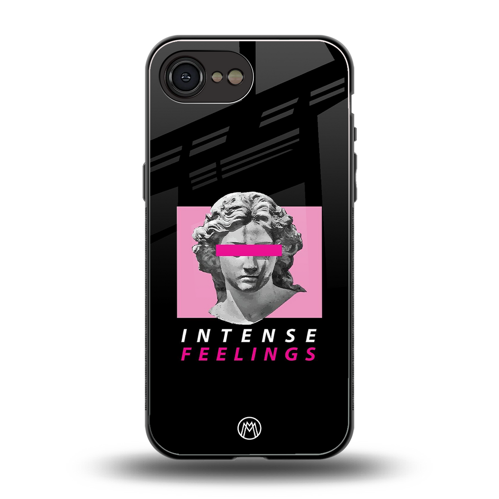 intense feelings back phone cover | glass case for iphone 16e