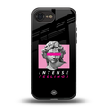 intense feelings back phone cover | glass case for iphone 16e