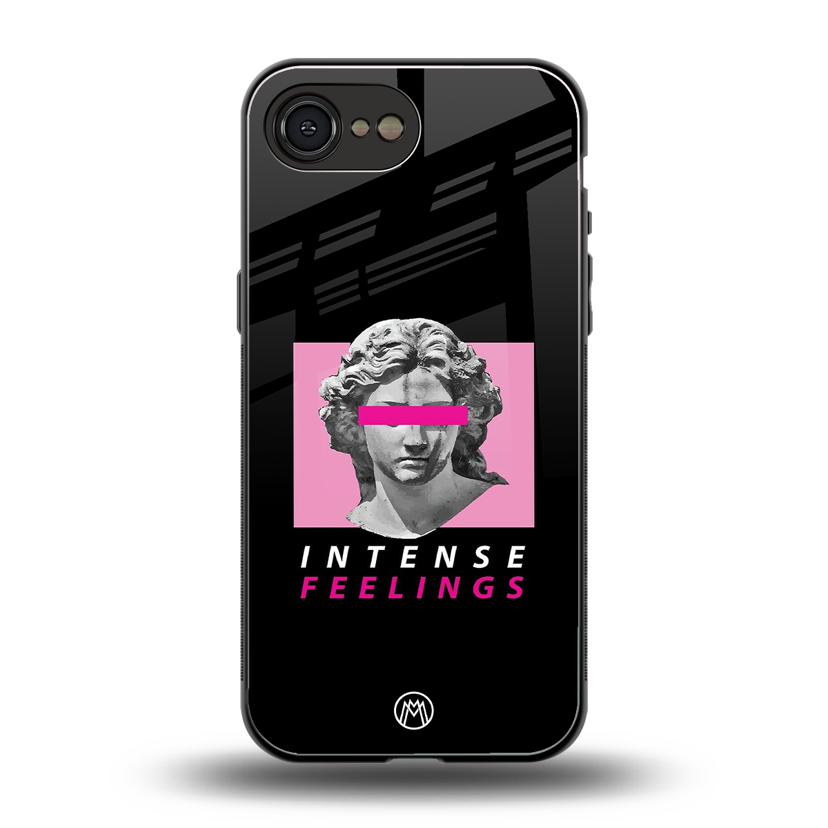 intense feelings back phone cover | glass case for iphone 16e