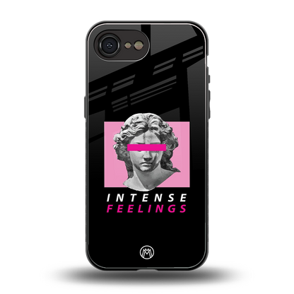 intense feelings back phone cover | glass case for iphone 16e
