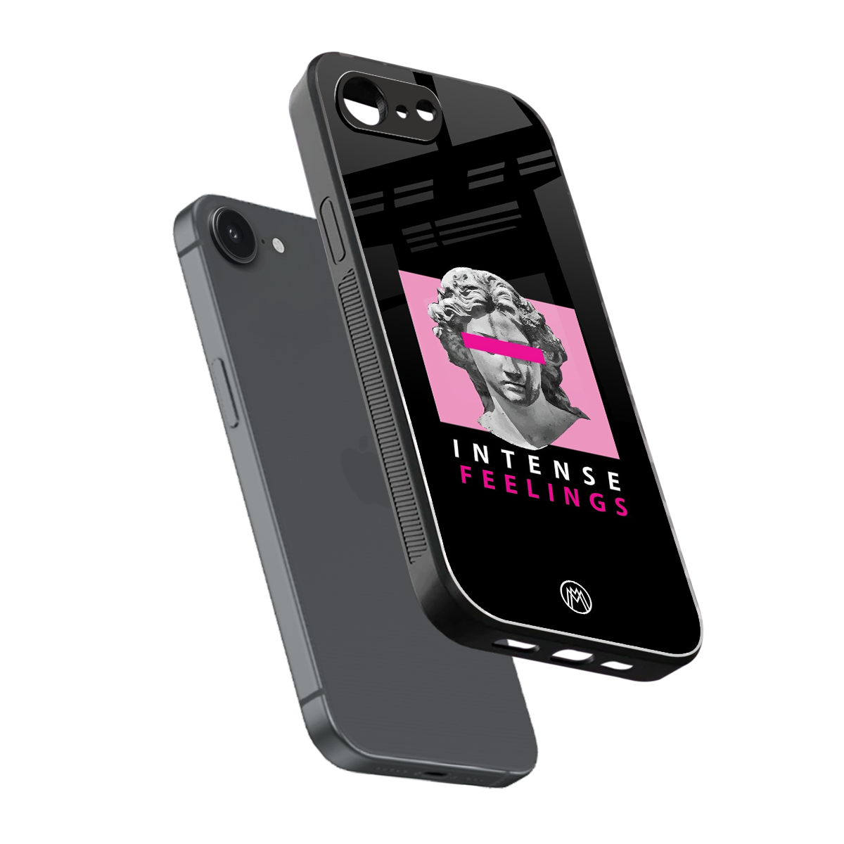 intense feelings back phone cover | glass case for iphone 16e