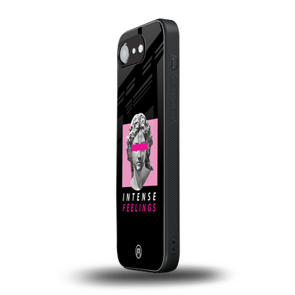 intense feelings back phone cover | glass case for iphone 16e