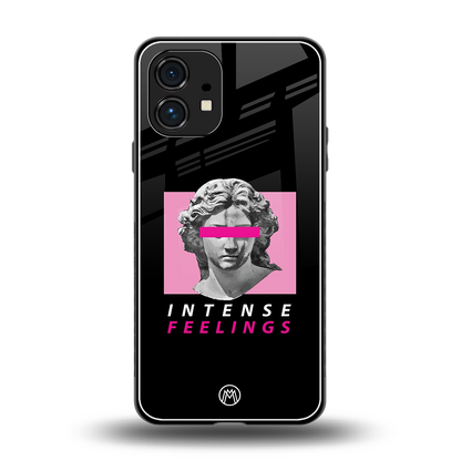 intense feelings back phone cover | glass case for nothing phone 1