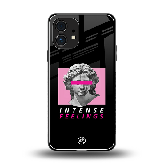 intense feelings back phone cover | glass case for nothing phone 1