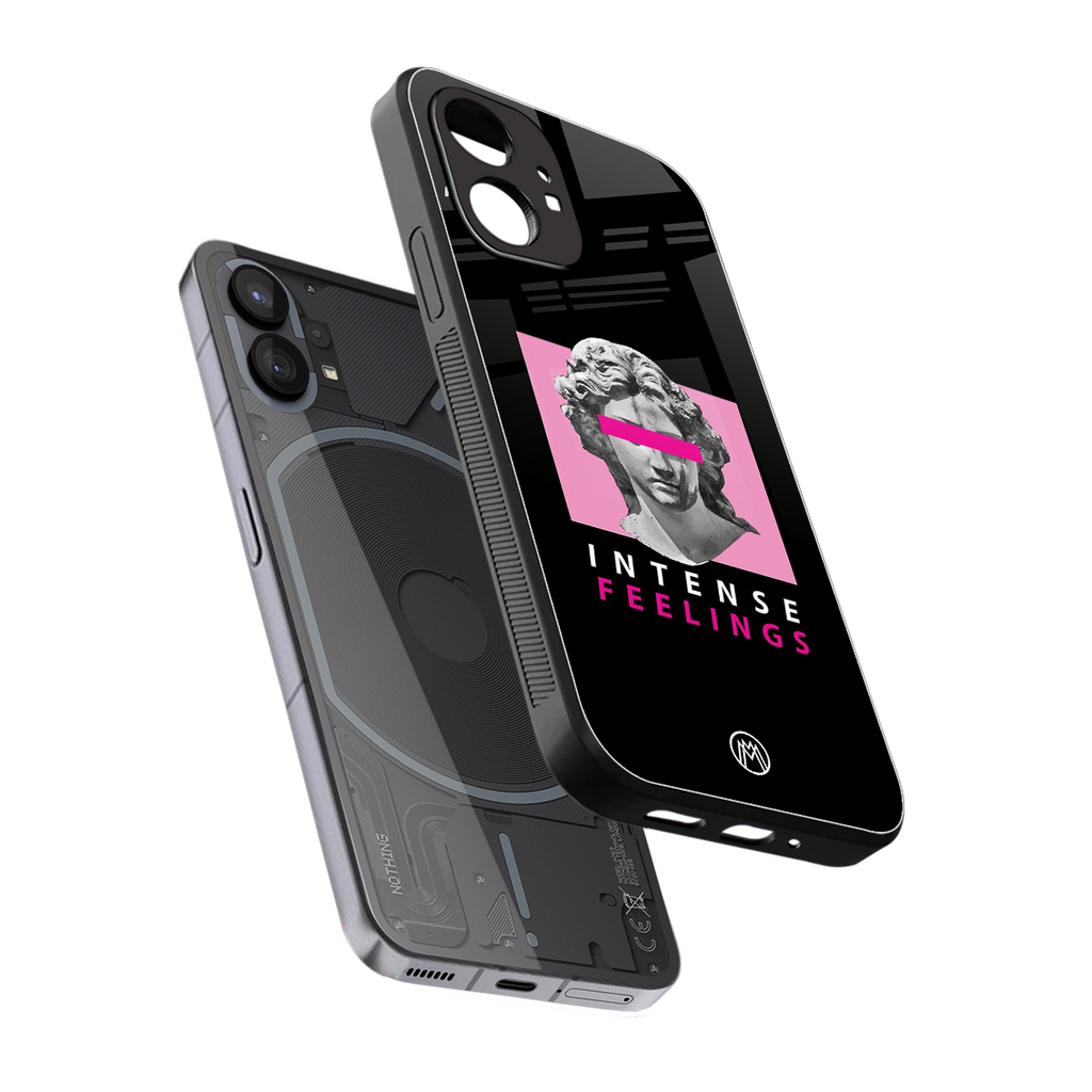 intense feelings back phone cover | glass case for nothing phone 1