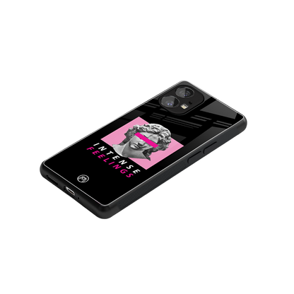 intense feelings back phone cover | glass case for nothing phone 1