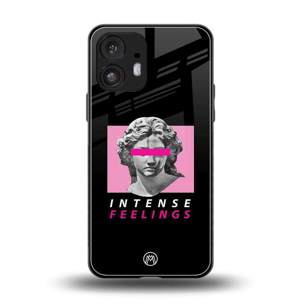 intense feelings back phone cover | glass case for nothing phone 2
