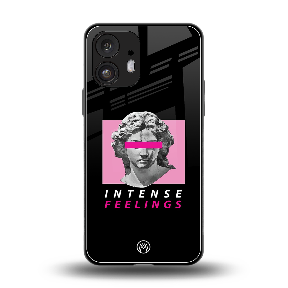 intense feelings back phone cover | glass case for nothing phone 2