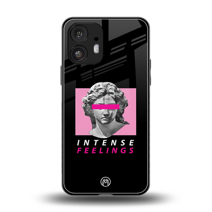 intense feelings back phone cover | glass case for nothing phone 2