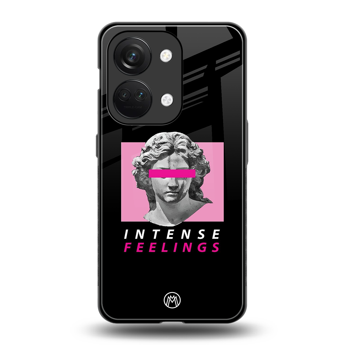 intense feelings back phone cover | glass case for oneplus nord 3