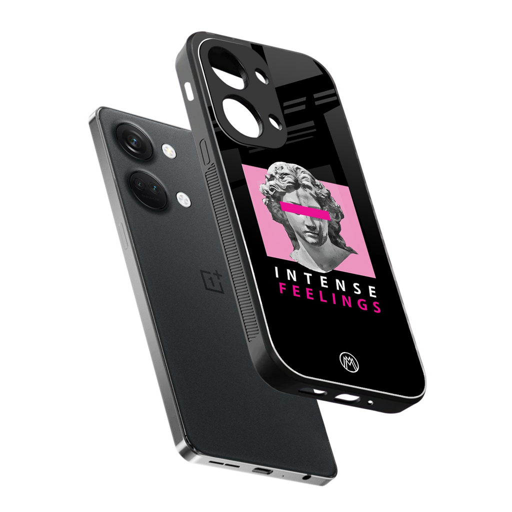 intense feelings back phone cover | glass case for oneplus nord 3