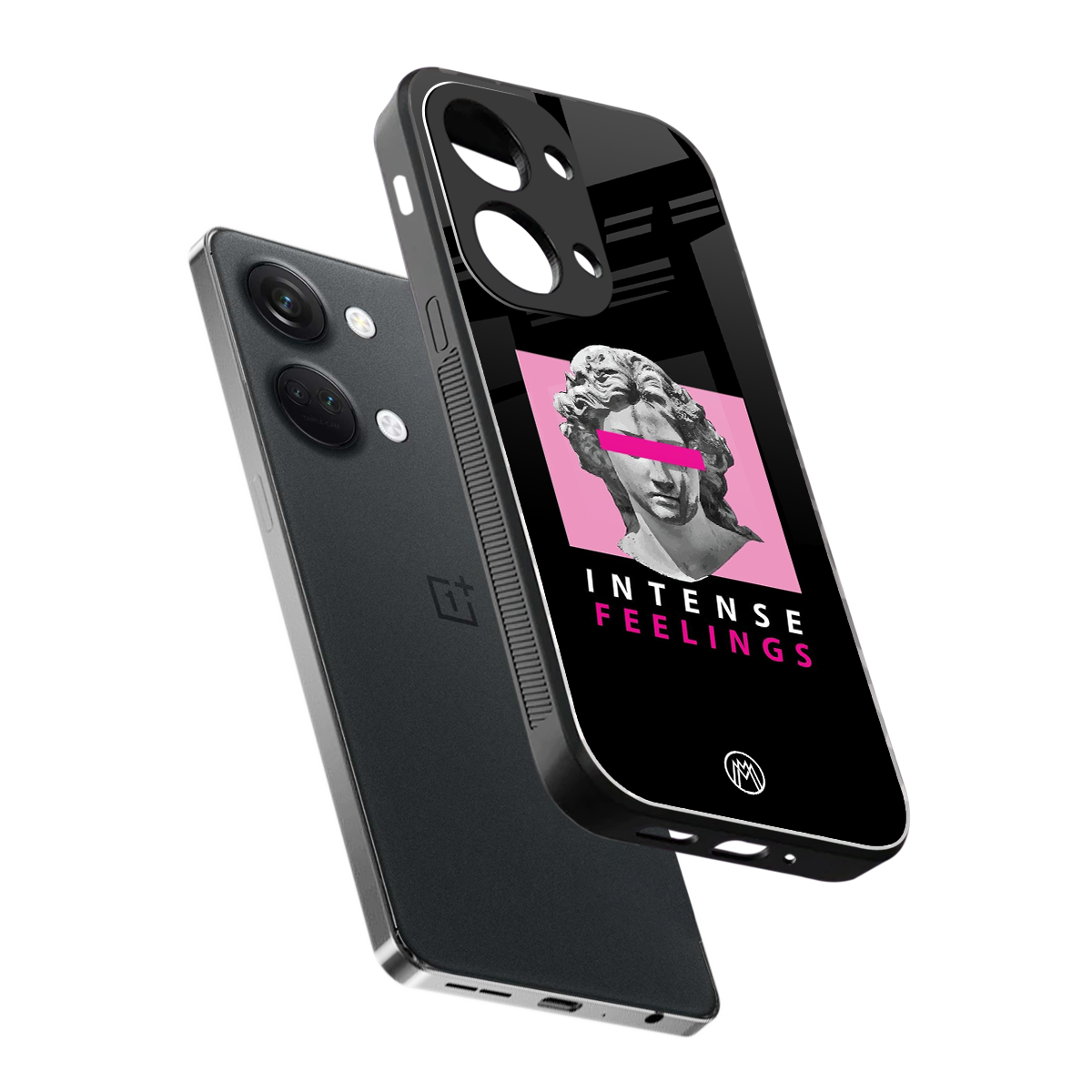 intense feelings back phone cover | glass case for oneplus nord 3