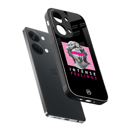 intense feelings back phone cover | glass case for oneplus nord 3