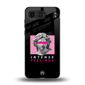 intense feelings back phone cover | glass case for oneplus nord 4