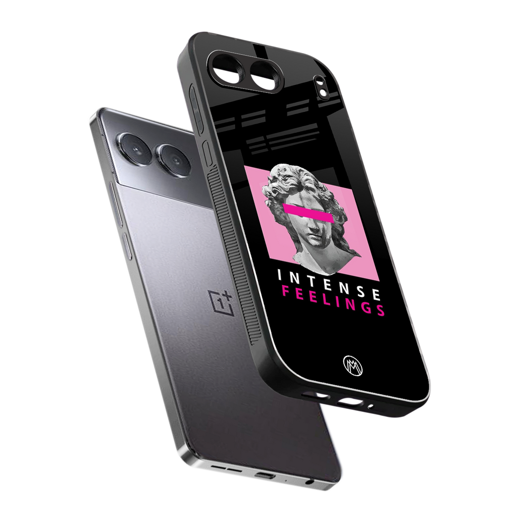 intense feelings back phone cover | glass case for oneplus nord 4