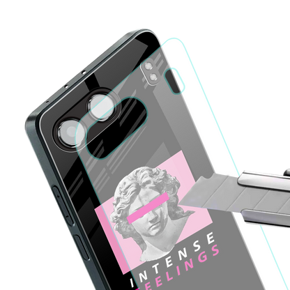 intense feelings back phone cover | glass case for oneplus nord 4