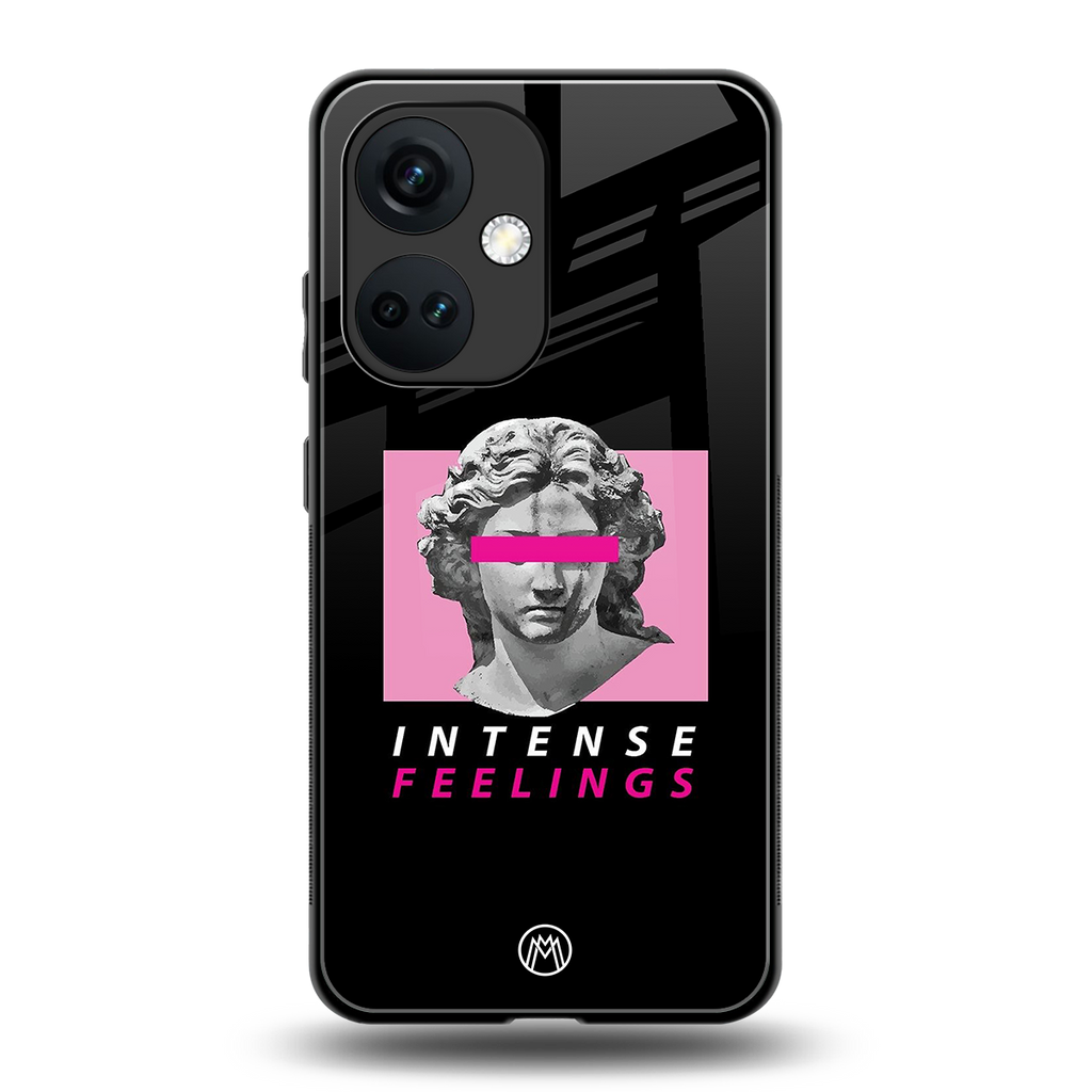 intense feelings back phone cover | glass case for oneplus nord ce 3