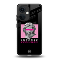 intense feelings back phone cover | glass case for oneplus nord ce 3