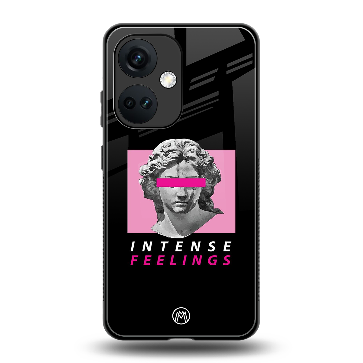 intense feelings back phone cover | glass case for oneplus nord ce 3