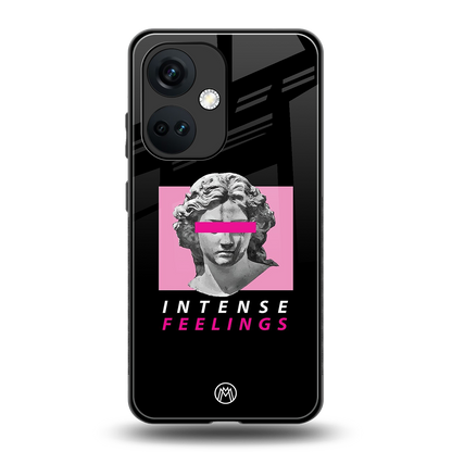 intense feelings back phone cover | glass case for oneplus nord ce 3