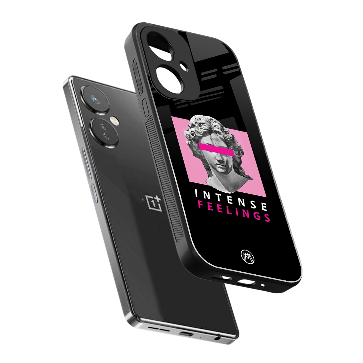 intense feelings back phone cover | glass case for oneplus nord ce 3