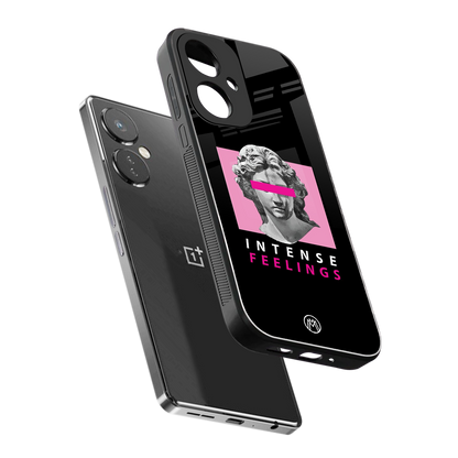 intense feelings back phone cover | glass case for oneplus nord ce 3